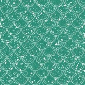 Smaller Mermaid Glitter Scales in Under the Sea Green
