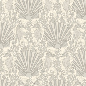 Sea Shore Ivory Taupe Small Scale