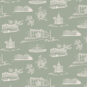 Savannah Toile in Sage