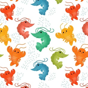 Colorful And Cheerful Lobster