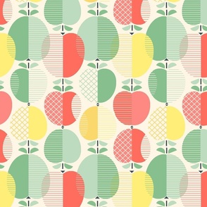 APPLES AND PEARS - YELLOW RED GREEN - 12IN