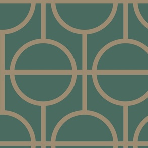 Circles / lattice / modern / dust  / pine / large scale
