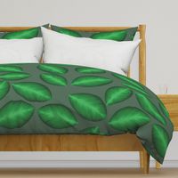 Tropical Banana Leaf Bliss - El Yunque, Kale Green, Large