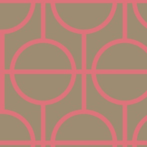 Circles / lattice / modern / rose / mushroom/ large scale