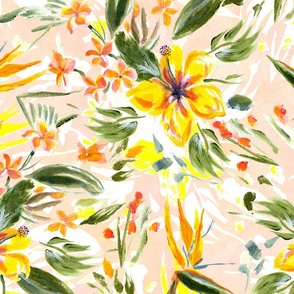 Tropical Vibes Floral Pattern