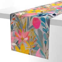 pastel flowers and foliage XL