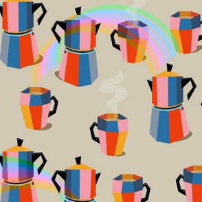 Good Coffee Rainbows - large scale