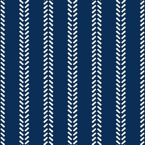 Herringbone stripes_navy blue 