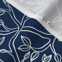 Winding branches_navy blue