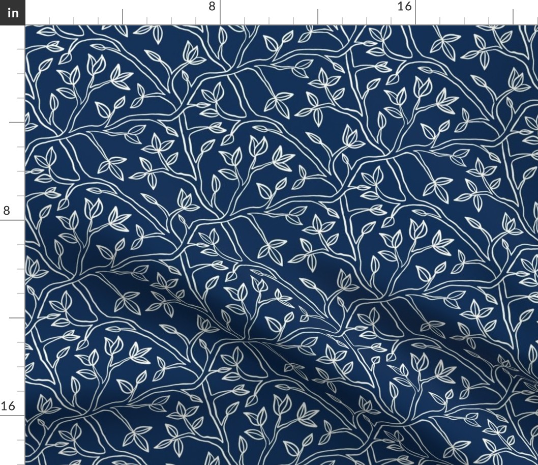 Winding branches_navy blue