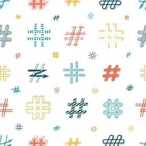 Hashtag Symbols 7