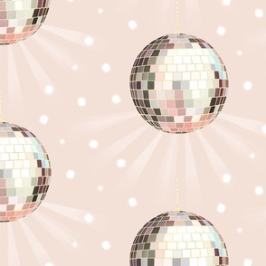 Disco Mirror Ball (M), natural - Party Lights