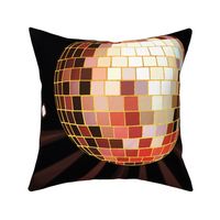 Disco Mirror Ball (XL), dark orange - Party Lights