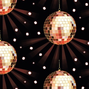 Disco Mirror Ball (M), dark orange - Party Lights