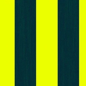 Sunkissed Stripes: lemonade and deep forest green
