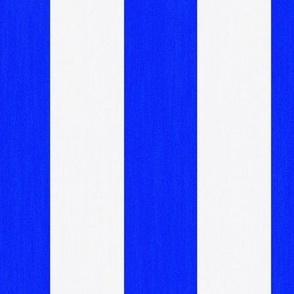 Sunkissed Stripes: royal azure and vanilla ice cream