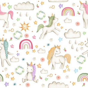 unicorn and rainbows