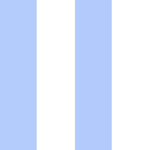 (L) Awning Stripes/Circus Stripes Beach Vibes Sky Blue and White