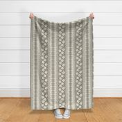 Beach Island Block Print 2 - Taupe Khaki Ivory