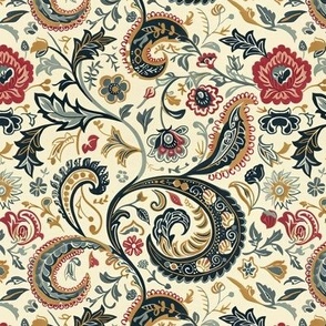 Embroidered Vintage Paisley