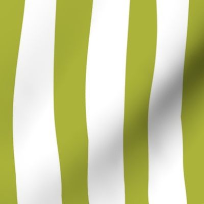 Pea Green Stripes, 24-inch repeat