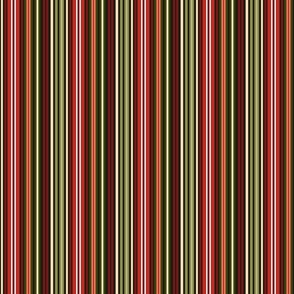 C013 - Small mini scale red, green, coral and charcoal crayfish bold retro coordinate classic colorful ticking vertical irregular stripe, for apparel, wallpaper, patchwork, quilting, baby apparel, teenage décor, table cloths and upholstery