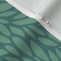 M // dark green abstract leaves