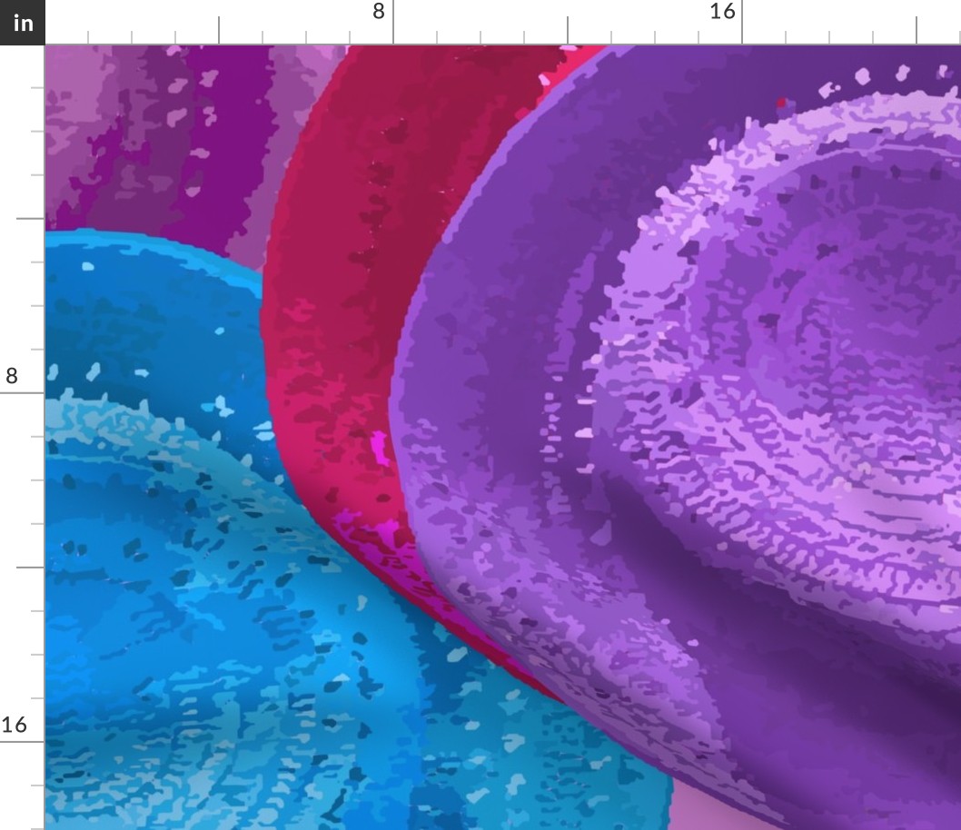 Colorful Hats Pink Background - Extra JUMBO Scale 