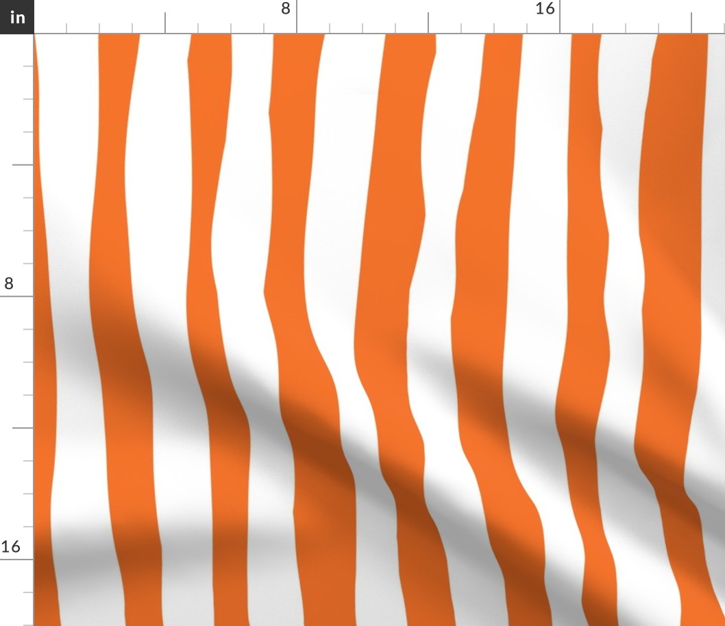 Orange Stripes, 24-inch repeat