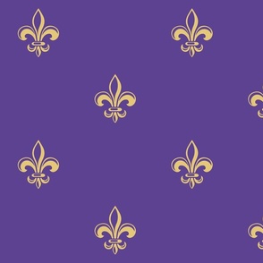 Fleur-de-Lis on Iris Purple