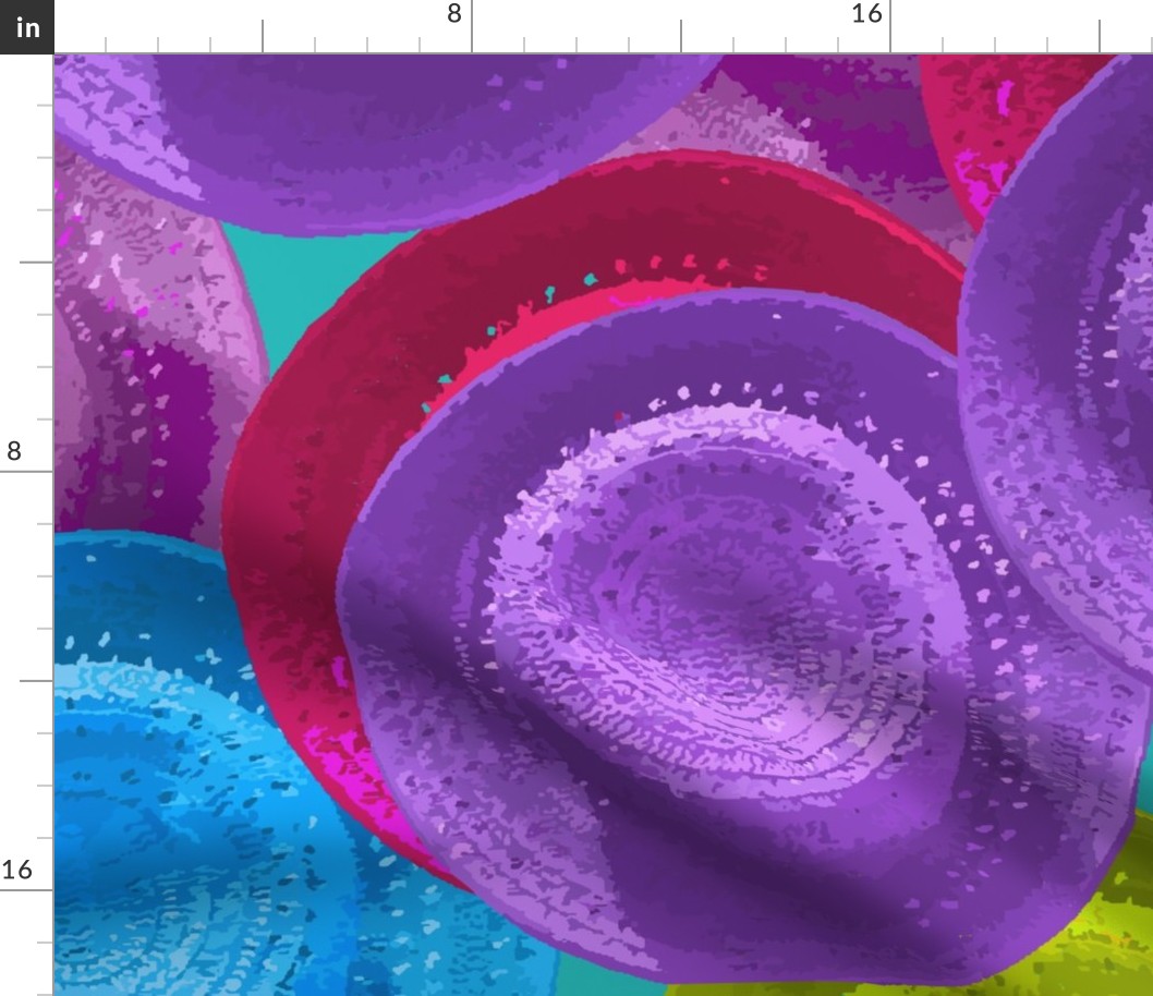 Colorful Hats Blue Background - Jumbo Scale