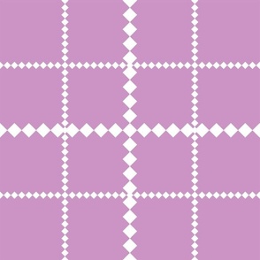 Mint Purple Dotted Grid Pattern