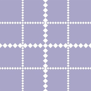 Pastel Purple Dotted Grid Pattern Large Scale