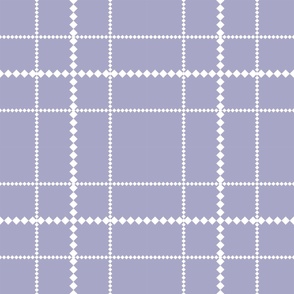 Pastel Purple Dotted Grid Pattern Medium Scale