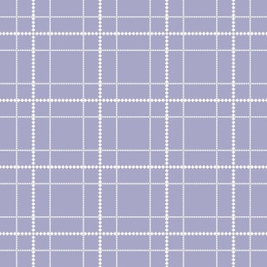 Pastel Purple Dotted Grid Pattern Small Scale