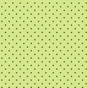 (XS)Polka Dots, Honeydew Green, Extra Small Scale