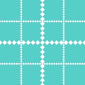 Sky Blue Dotted Grid Large Scale Pattern