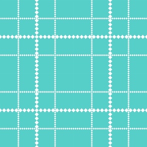Sky Blue Dotted Grid Medium Scale  Pattern