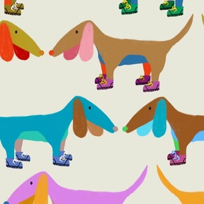 Dogs with shoes on - Large scale  