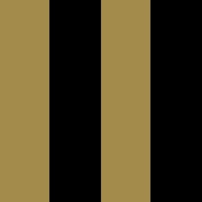 (L) Awning Stripes/Circus Stripes Classic Black and Gold