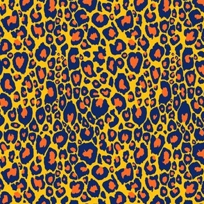 Electric Leopard // Summer Gold, Orange, and Navy (Small)