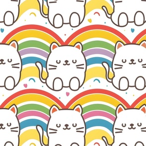 Cats & Rainbows - large