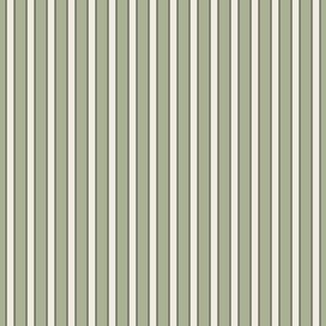 pyjama stripes - creamy white_ light sage green_ limed ash - thin vertical stripe