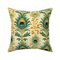 Peacock Feather Damask - large 