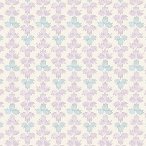 Lincoln Lightened Robins egg and lilacs on cream 