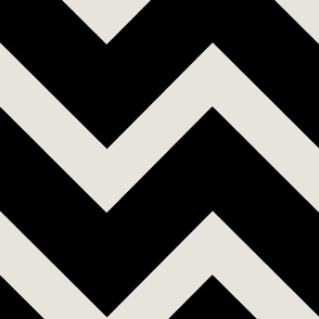 Thick Black and White Chevron