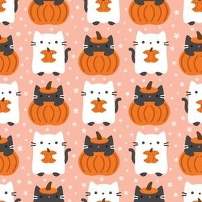small halloween cats / peachy