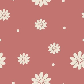 CREAM DAISY PINK FLORAL