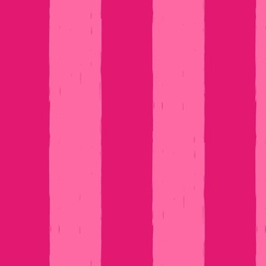 FAT Awning Stripes - the Pinks (deep pink & Lipstick Pink)