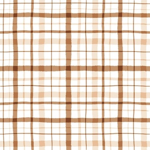 Beige striped pattern gingham